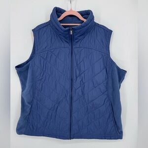 Columbia Women's Dusty Purple Quilted Zip Up Vest Plus Size 3X